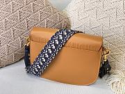 DIOR LARGE BOBBY BAG CARAMEL WITH OBLIQUE STRAP M9320 SIZE 27 CM - 2