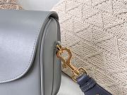 DIOR LARGE BOBBY BAG GRAY WITH OBLIQUE STRAP M9320 SIZE 27 CM - 2