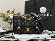 CHANEL MESSENGER FLAP BAG BLACK AS2696 25 CM - 4