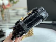 CHANEL MINI MESSENGER FLAP BAG BLACK AS2695 17 CM - 6