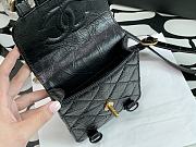 CHANEL MINI MESSENGER FLAP BAG BLACK AS2695 17 CM - 2