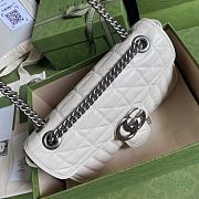 GUCCI GG MARMONT SMALL BAG WHITE 443497 SIZE 26 CM - 4