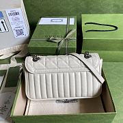 GUCCI GG MARMONT SMALL BAG WHITE 443497 SIZE 26 CM - 6