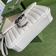 GUCCI GG MARMONT MINI BAG WHITE 446744 SIZE 23 CM - 6