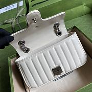 GUCCI GG MARMONT MINI BAG WHITE 446744 SIZE 23 CM - 4