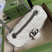 GUCCI GG MARMONT MINI BAG WHITE 446744 SIZE 23 CM - 3