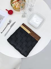 BOTTEGA VENETA SNAP BAG BLACK 618131 SIZE 28 CM - 3