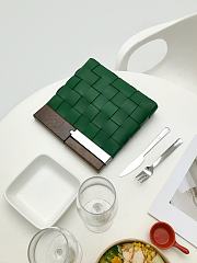 BOTTEGA VENETA SNAP BAG GREEN 618131 SIZE 28 CM - 6