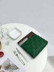 BOTTEGA VENETA SNAP BAG GREEN 618131 SIZE 28 CM - 5