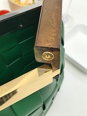 BOTTEGA VENETA SNAP BAG GREEN 618131 SIZE 28 CM - 3
