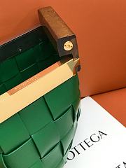 BOTTEGA VENETA SNAP BAG GREEN 618131 SIZE 28 CM - 2