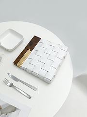 BOTTEGA VENETA SNAP BAG WHITE 618131 SIZE 28 CM - 5