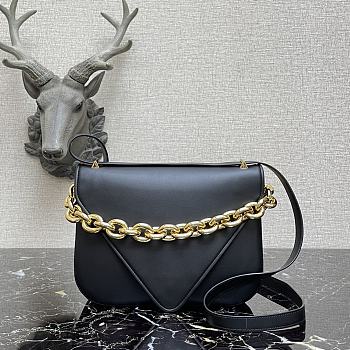 BOTTEGA VENETA LARGE MOUNT BLACK 667398 SIZE 27 x 20 x 7 CM