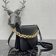BOTTEGA VENETA LARGE MOUNT BLACK 667398 SIZE 27 x 20 x 7 CM - 5