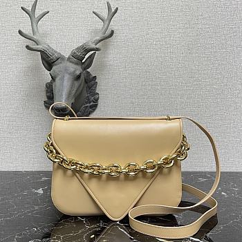 BOTTEGA VENETA LARGE MOUNT BEIGE 667398 SIZE 27 x 20 x 7 CM