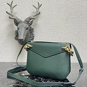 BOTTEGA VENETA LARGE MOUNT EMERALD GREEN 667398 SIZE 27 x 20 x 7 CM - 6