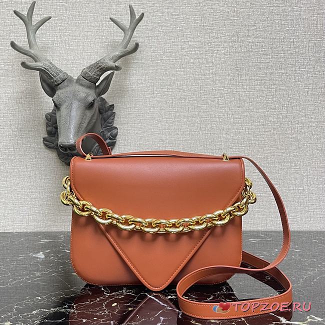 BOTTEGA VENETA LARGE MOUNT BROWN 667398 SIZE 27 x 20 x 7 CM - 1