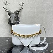 BOTTEGA VENETA LARGE MOUNT WHITE 667398 SIZE 27 x 20 x 7 CM - 1