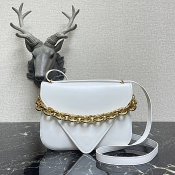 BOTTEGA VENETA LARGE MOUNT WHITE 667398 SIZE 27 x 20 x 7 CM