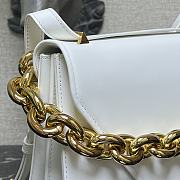 BOTTEGA VENETA LARGE MOUNT WHITE 667398 SIZE 27 x 20 x 7 CM - 5