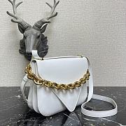 BOTTEGA VENETA LARGE MOUNT WHITE 667398 SIZE 27 x 20 x 7 CM - 3
