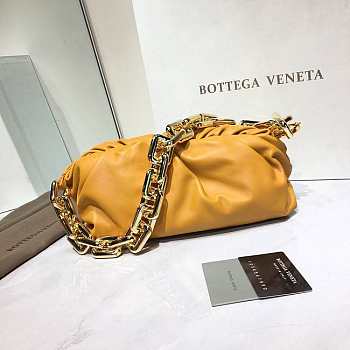 BOTTEGA VENETA CHAIN POUCH YELLOW 620230 SIZE 31 CM