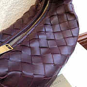 BOTTEGA VENETA THE MINI JODIE BURGUNDY 651876 SIZE 28 CM - 6