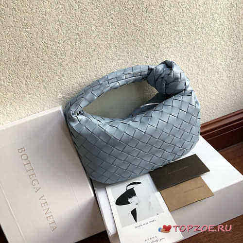 BOTTEGA VENETA THE MINI JODIE LIGHT BLUE 651876 SIZE 28 CM - 1