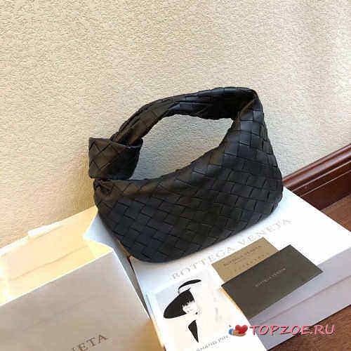 BOTTEGA VENETA THE MINI JODIE BLACK 651876 SIZE 28 CM - 1