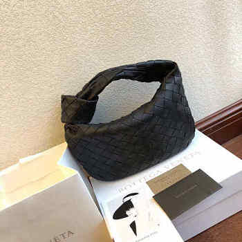 BOTTEGA VENETA THE MINI JODIE BLACK 651876 SIZE 28 CM