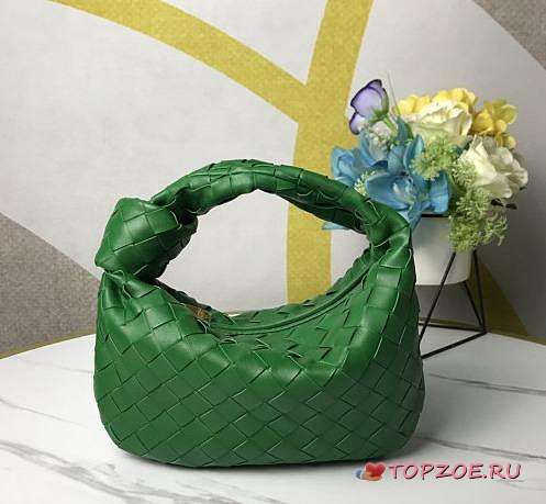 BOTTEGA VENETA THE MINI JODIE GREEN 651876 SIZE 28 CM - 1