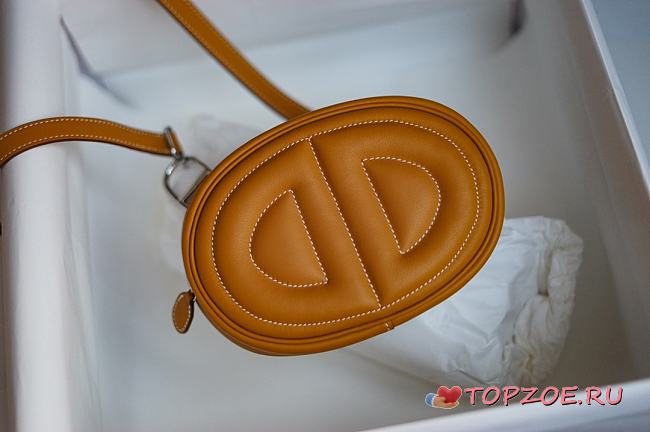 HERMES IN THE LOOP BELT BAG BROWN 19 CM - 1