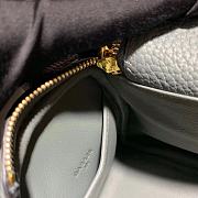 HERMES MINI LINDY CALFSKIN GRAY H082607 19CM - 5