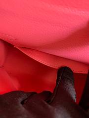 HERMES MINI KELLY EPSOM GOLD HARDWARE NEON PINK 19 CM - 5