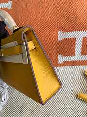 HERMES MINI KELLY EPSOM GOLD HARDWARE YELLOW 19 CM - 6