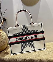 DIOR SMALL DIORALPS BOOK TOTE WHITE THREE-TONE M1296 36 CM - 2