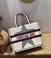 DIOR SMALL DIORALPS BOOK TOTE WHITE THREE-TONE M1296 36 CM - 3
