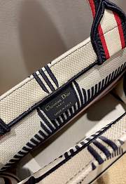 DIOR SMALL DIORALPS BOOK TOTE WHITE THREE-TONE M1296 36 CM - 5