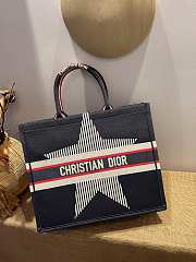 DIOR DIORALPS BOOK TOTE BLACK THREE-TONE EMBROIDERY M1286 41.5 CM - 5