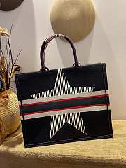 DIOR DIORALPS BOOK TOTE BLACK THREE-TONE EMBROIDERY M1286 41.5 CM - 4