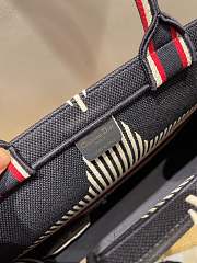 DIOR DIORALPS BOOK TOTE BLACK THREE-TONE EMBROIDERY M1286 41.5 CM - 2