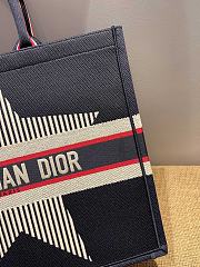 DIOR DIORALPS BOOK TOTE BLACK THREE-TONE EMBROIDERY M1286 41.5 CM - 3