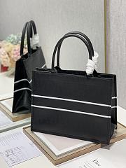 DIOR SMALL BOOK TOTE BLACK LEATHER M1296 36 × 28 CM - 2