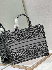 DIOR BOOK TOTE BLACK MIZZA EMBROIDERY M1286 SIZE 41 x 32 CM - 6