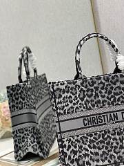 DIOR BOOK TOTE BLACK MIZZA EMBROIDERY M1286 SIZE 41 x 32 CM - 4