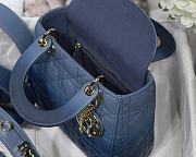 Lady Dior My ABC Indigo Blue Gradient Cannage Lambskin M0538 Size 20cm - 4