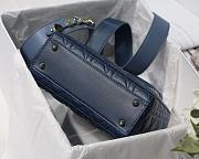Lady Dior My ABC Indigo Blue Gradient Cannage Lambskin M0538 Size 20cm - 5
