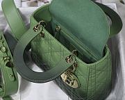 Lady Dior My ABC Green Gradient Cannage Lambskin M0538 Size 20cm - 6