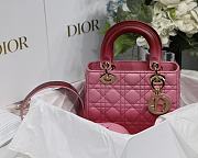 Lady Dior My ABC Pink Gradient Cannage Lambskin M0538 Size 20cm - 2