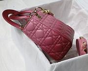 Lady Dior My ABC Pink Gradient Cannage Lambskin M0538 Size 20cm - 3